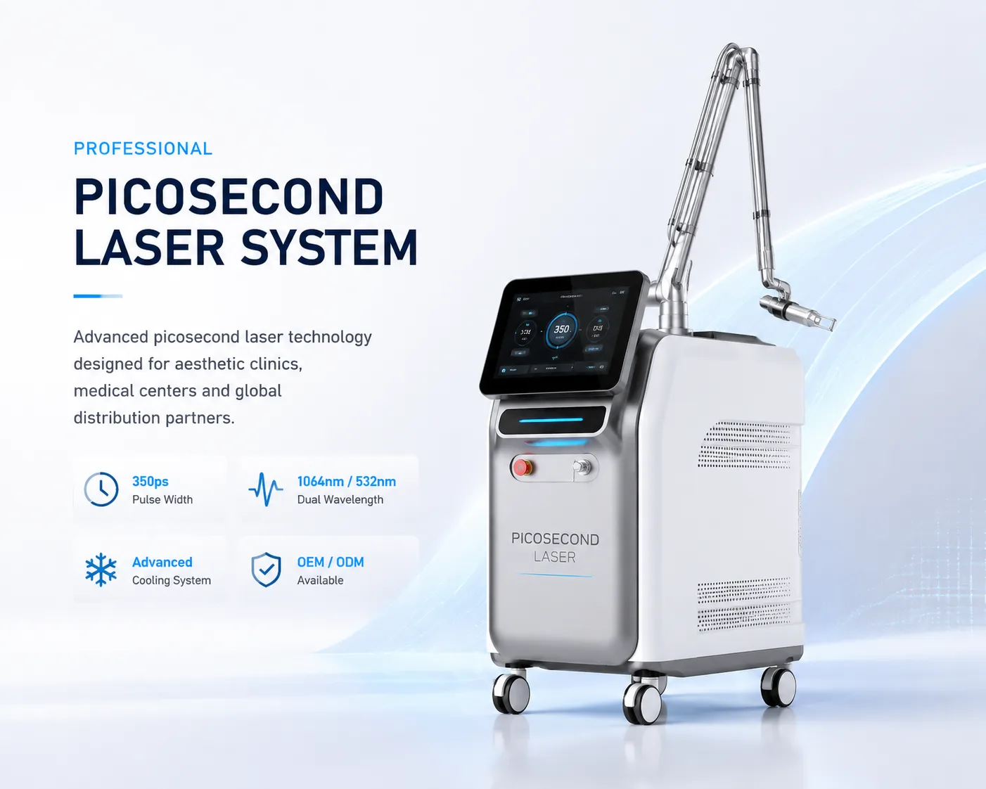 Professional Picosecond Laser System console